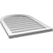 Ekena Millwork Round Top Surface Mount PVC Gable Vent w/ 2"W x 1-1/2"P Brickmould Frame, 22"W x 32"H GVPRT22X3202SN - alternate 3